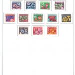 Czechoslovakia Flower Style Postage Due Stamps of 1971-1972