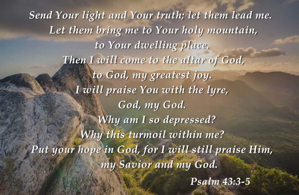 Psalm 43:3-5, Let Your Light Lead Me – Pressdat