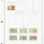 Steiner Stamp Album Pages - 1961 Congo Peoples Fish Stamp Set