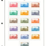 Steiner Stamp Album Page - 1964 Congo Democratic Republic National Palace Leopoldville Stamp Set